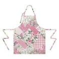 thumbnail image 2 of Pioneer Flower Floral Print Pattern Apron-Garden Aprons for Women with Pockets-Cotton Linen Waterproof Kitchen Cooking Gardening Aprons Adjustable for Kitchen,Cooking,BBQ and Salon 33x27 Inch, 2 of 7