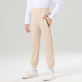 thumbnail image 6 of Klisyaur Boys Sweatpants Elastic High Waist Fall Winter Joggers Casual Athletic Soft Pants with Zipper Pockets, 6 of 8
