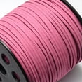 thumbnail image 2 of U8MO 90m/Roll Faux Suede Cord Faux Suede Lace Thread Craft Beading String 2.7x1.4mm-#Flamingo, 2 of 3