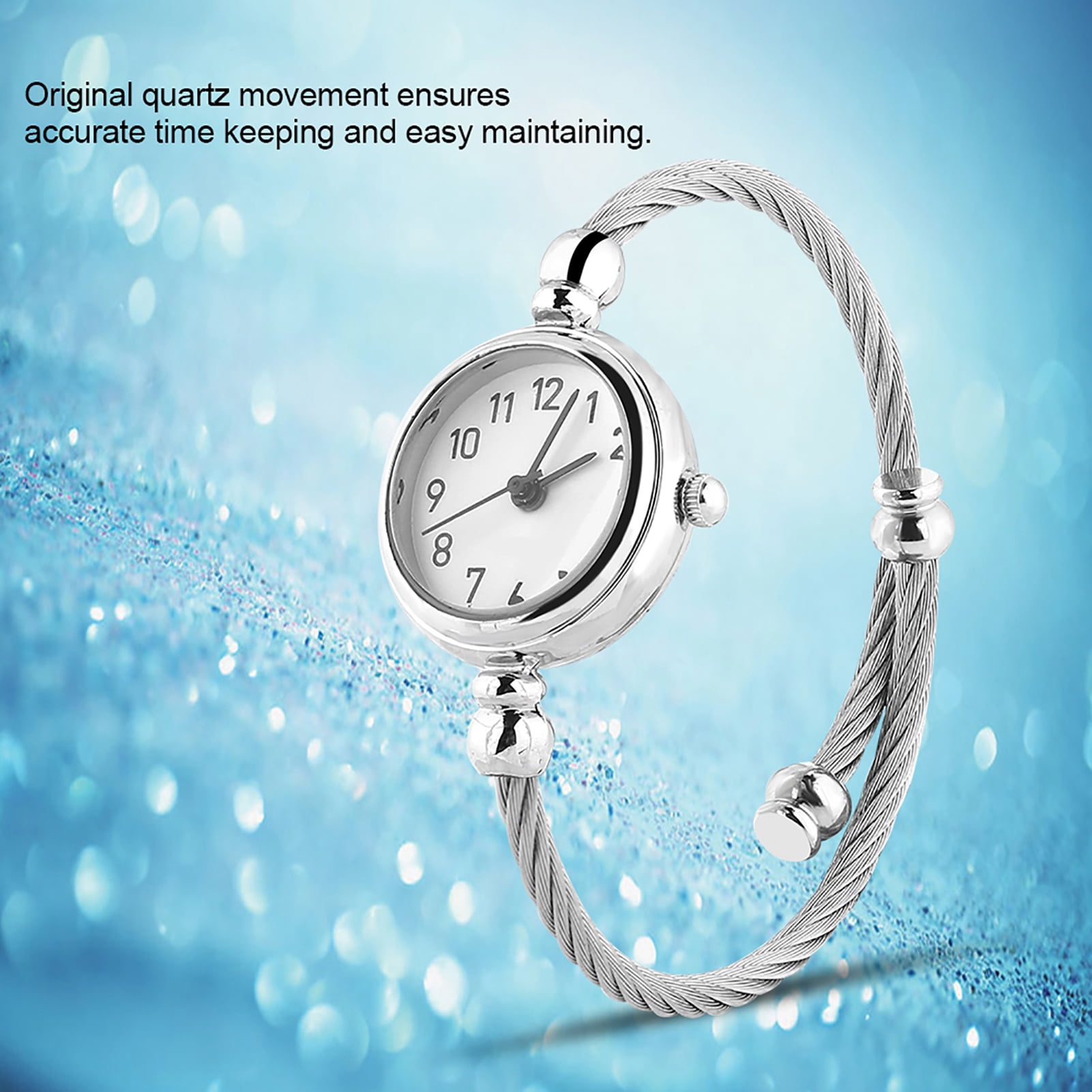 Analog Watch Alloy Strap Open Wrist Watch Women Watch Bracelet Watch For Friends For Girl Walmart