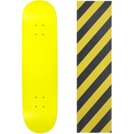 Skateboard Deck Pro 7-Ply Canadian Maple NEON YELLOW With Griptape 7.5  - 8.5 price history on PriceWatchPro