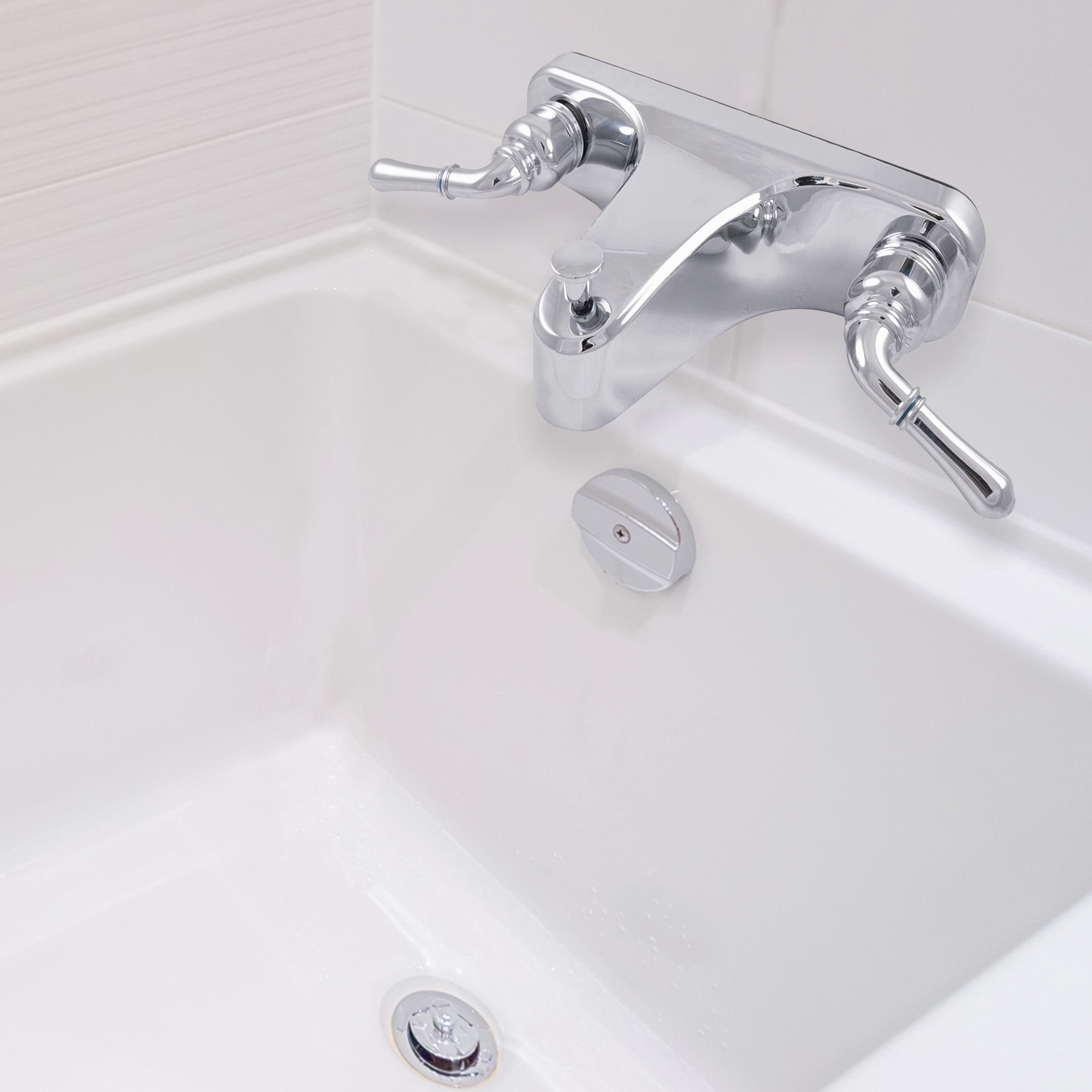 Danco 8-inch Lever-Style Mobile Home Bathroom Center-Set Tub/Shower Faucet in Chrome (10882X)