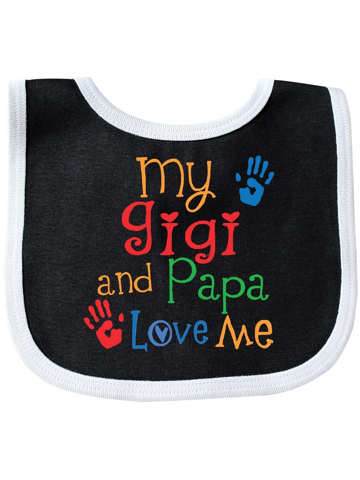 I love my Gigi /& Papa custom embroidered bib