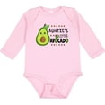 thumbnail image 3 of Inktastic Auntie's Little Avocado with Cute Baby Avocado Boys or Girls Long Sleeve Baby Bodysuit, 3 of 5