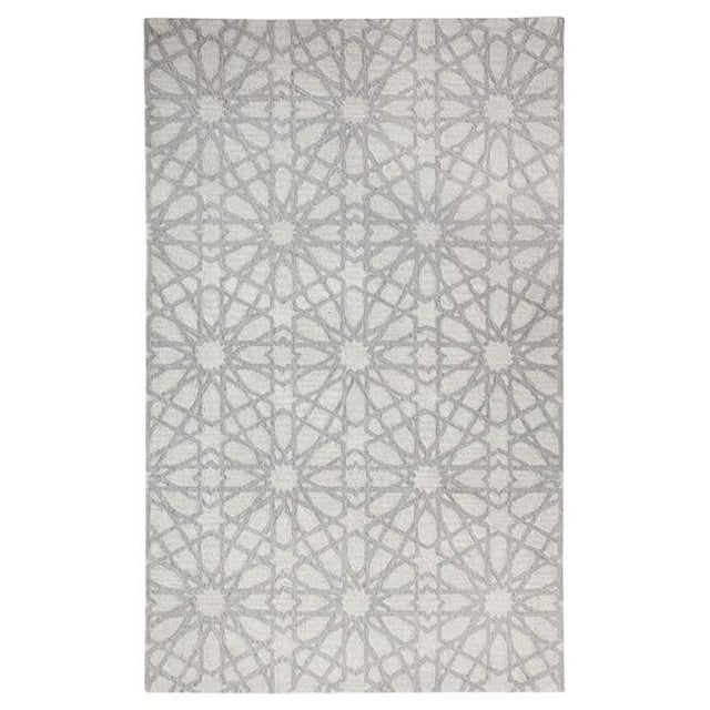 Dynamic Rugs GL247862900 Tapis Rectangulaire Transitionnel 2 x 4 Pi. - 900 Argent