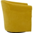 thumbnail image 3 of Fox Hill Trading Marlee Traditional Polyester Fabric Club Chair in Yellow, 3 of 4