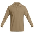 thumbnail image 5 of BVnarty Men’s Long Sleeve Collared Sun Protection Thumb Hole Raglan Pullover, Quick Dry Athletic Top for Summer Fishing & Trail Runs Khaki XXL, 5 of 9