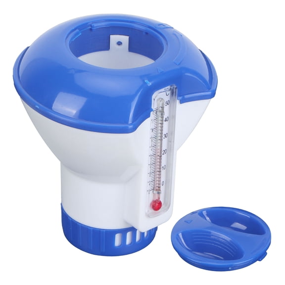 Floating Pool Chemical Dispenser With Thermometer, Accurate  Convenient For Spas  Pools