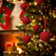 thumbnail image 1 of ¡Gran Ahorro!, Árbol de Navidad de terciopelo colgante con adornos colgantes de bolas navideñas Akmoler, 1 of 6