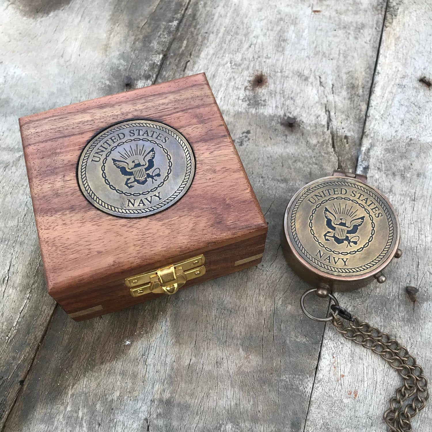 United States Navy Custom Engraved Compass Brass Material Navigational Working Compass Personalized Gift