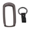 thumbnail image 2 of Miulika Car Remote Key Holder Cover +PU Leather Key Chain For MAZDA Gray, 2 of 9