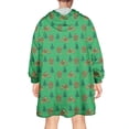 thumbnail image 2 of Wearable Oversized Blanket,Green Bigfoot and Campfire Pattern Wearable Blanket Hoodie for Adults,Cozy Hooded Blankets with Super Pockets,Super Warm Fuzzy Pullover for Women & Men, 2 of 6