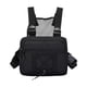 thumbnail image 1 of Bolsa de pecho para hombre y mujer, chaleco deportivo moderno, múltiples bolsillos, bolsa frontal, Negro, 1 of 9