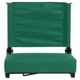 thumbnail image 5 of Emma + Oliver 500 lb. Rated Lightweight Stadium Chair with Handle & Ultra-Padded Seat, Hunter Green, 5 of 10