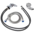 thumbnail image 3 of Shampoo Chair Faucet Sprayer, Hot Cold Water Control Humanized Shampoo Bed Faucet Sprayer Set  Plating  For Beauty Salon Barbershop, 3 of 8