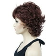 thumbnail image 4 of Short Curly Wigs Soft Shaggy Layered Classic Cap Full Synthetic Wigs for Women，12" Dark Auburn, 4 of 8
