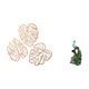 thumbnail image 5 of Placa de pared con hojas de palma,Decoración de pared de madera con hojas de palma,Figura de escritorio,Estatua de pavo real en estante,escritorio,decoración del hogar,Figuras decorativas, 5 of 8