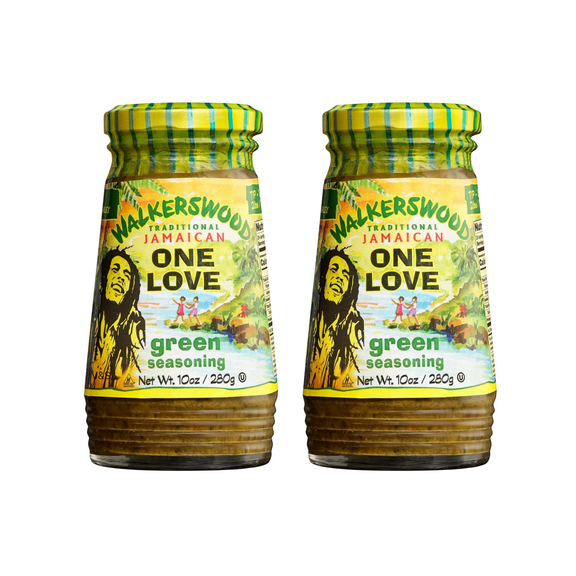 Walkerswood Traditional Jamaican All Purpose Mix and Blenda Green Seasoning, 10 oz (2-Pack)
