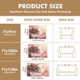 thumbnail image 5 of Throw Sofa Cover Soft Washable Decorative Couch Covers for 3 Cushion with Tassels Furniture Protector for Pets and Kids 91x134in, 5 of 5