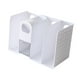 thumbnail image 4 of Organizador de escritorio, soporte para libros, organización de oficina con cajón, soporte portátil para archivos Blanco, 4 of 9