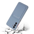 thumbnail image 4 of Galaxy A13 5G Case, Slim Soft Fit Shockproof Protection Case Dropproof Non-Slip Silicone Case with Card Slots Soft TPU Bumper Phone Wallet Case for Samsung Galaxy A13 5G,Gray, 4 of 7