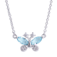 thumbnail image 1 of Collar para Mujer LuckyLy Dije de Mariposa con Cristal y Zirconias Modelo Gina plateado UNITALLA, 1 of 6