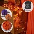 thumbnail image 2 of Guirnalda de Halloween BAOLITVINE iluminada, 6 pies, 120 luces bicolores, 2 of 8