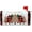 A06, variant on Snowman Wreath Magnetic Mailbox Cover Merry Christmas Winter Mailbox Cover Magnetic Mailbox Wraps Post Letter Box Cover Garden Standard Size 18x21