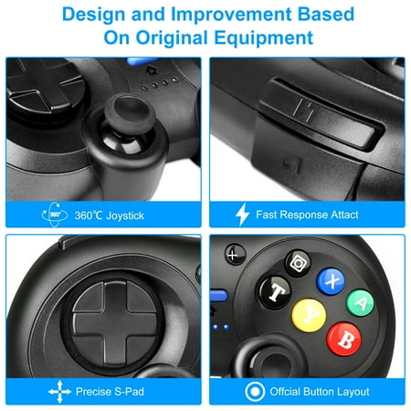 TSV 2/1Pack Wireless Controller for Nintendo Switch/Switch Lite, Wireless Remote Gaming Pro Controller Joypad Gamepad Fit for Nintendo Switch Console