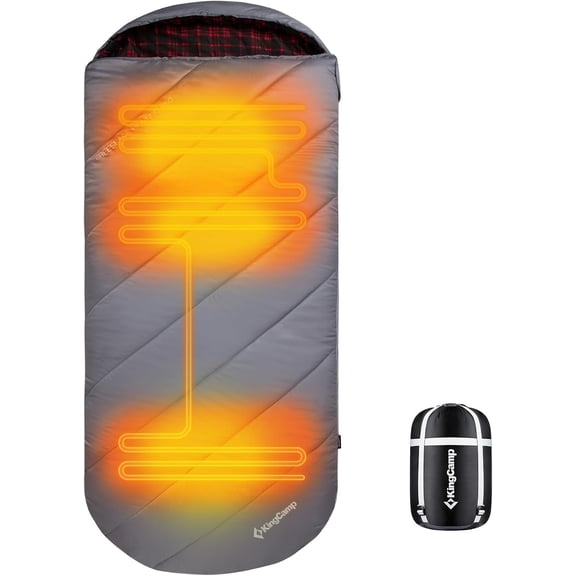 Sleeping Bag for Adults, Cold Weather & Warm Extra Wide Big & Tall XL Portable Waterproof Flannel Sleeping Bags, Essentials Gear Accessories for Camping Backpacking Hiking Indoor & Outdoor