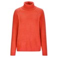 thumbnail image 4 of IROINNID Womens Sweater Turtleneck Pullover Sweater Solid Color Loose Mid-Length Long Sleeve Knitting High Collar Autumn and Winter Sweater, 4 of 5