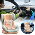 thumbnail image 4 of Doll Car Seat for 17cm Dolls, Doll Car Seat with Air Vent Clip and Desktop Stand, Cute and Functional Car Ornament for Doll Fans, Collectors [Gaming Chair] Grapefruit color, 4 of 8