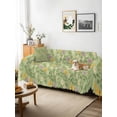 thumbnail image 3 of Spring Easter Couch Cover, Watercolor Floral Daisy Butterflies Green Oversized Sofa Cover Blanket for 3 Cushion Couch, Sectional Sofa Slipcover Furniture Protector for Living Room Bedroom 71''x150'', 3 of 9