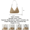 thumbnail image 5 of CHICVOMEY Women's Handwoven Tote Bag Stylish Crossbody Bags for Women Large Capacity Vintage Straw Shoulder Purse Trendy Beach Bag for Summer Work Shopping, 5 of 5