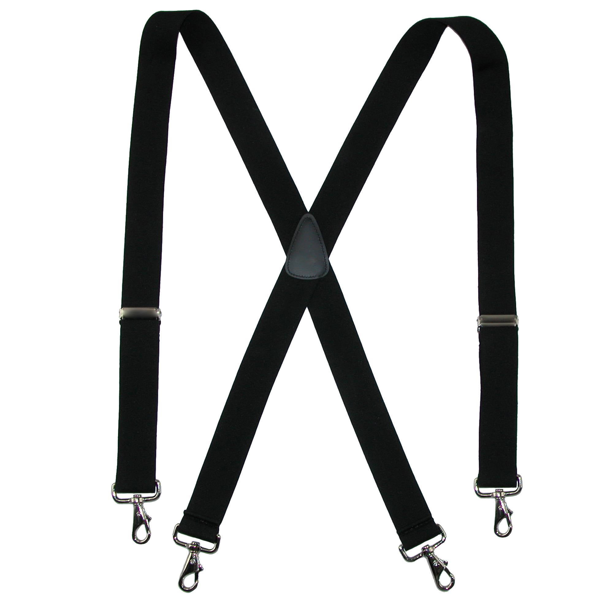 Elastic X-Back Suspender with Metal Swivel Hook Clip End, USA Made ...