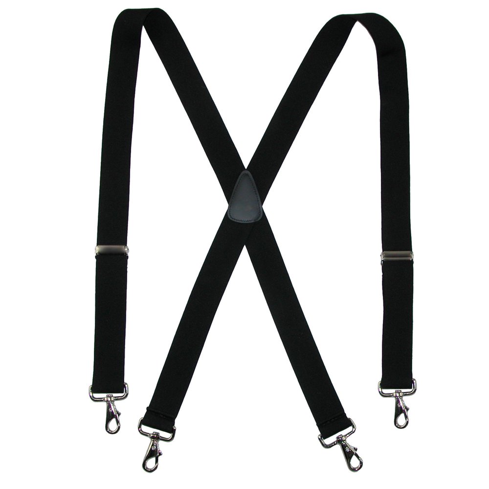 MTL Big & Tall Elastic XBack Suspenders Metal Swivel Hook Clip End