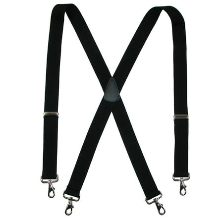 MTL - Big & Tall Elastic X-Back Suspenders Metal Swivel Hook Clip End ...