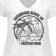 thumbnail image 4 of Inktastic Summer Vacation Mode Sandbridge Beach Virginia Women's Plus Size V-Neck T-Shirt, 4 of 5
