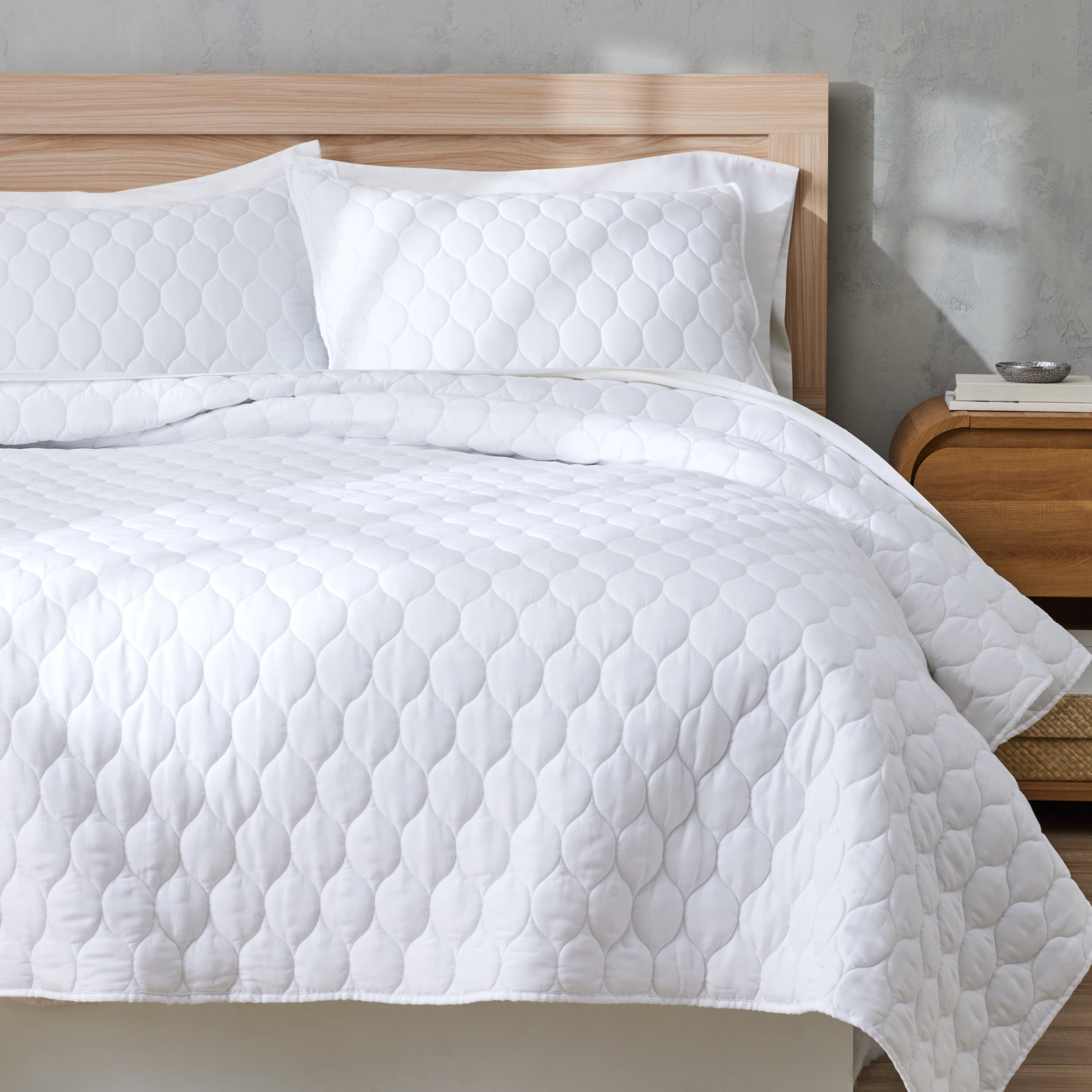 Better Homes & Gardens Tencel Pillow Shams, White, Standard (2 Count), All Ages