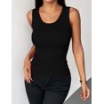 thumbnail image 3 of Zeagoo Womens Tank Tops 2025 Scoop Neck Ribbed Sleeveless Top Casual Basic Slim Fitted Knit Cami Tee Shirts, 3 of 5