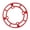 Red 32T to 36T, variant on Tibvox Aluminum Alloy Single Speed Chainring Guard for Bicycles Crankset Protections
