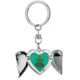 thumbnail image 1 of Llavero de alas de ángel en forma de corazón, 1 of 3