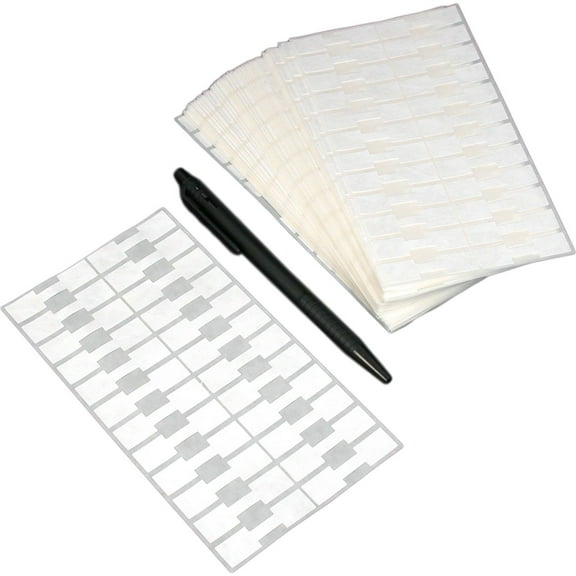 1000 Jewelry Sticker Price Tags Square Barbell Labels 1 3/8" x 1/2"