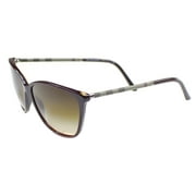 Burberry Plastic Women Cat Eye Sunglasses Red 58mm