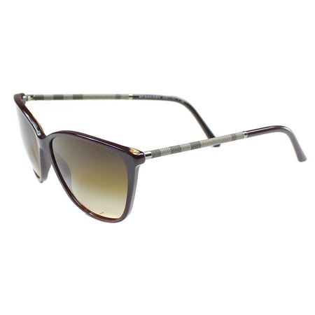 Burberry Plastic Women Cat Eye Sunglasses Red 58mm