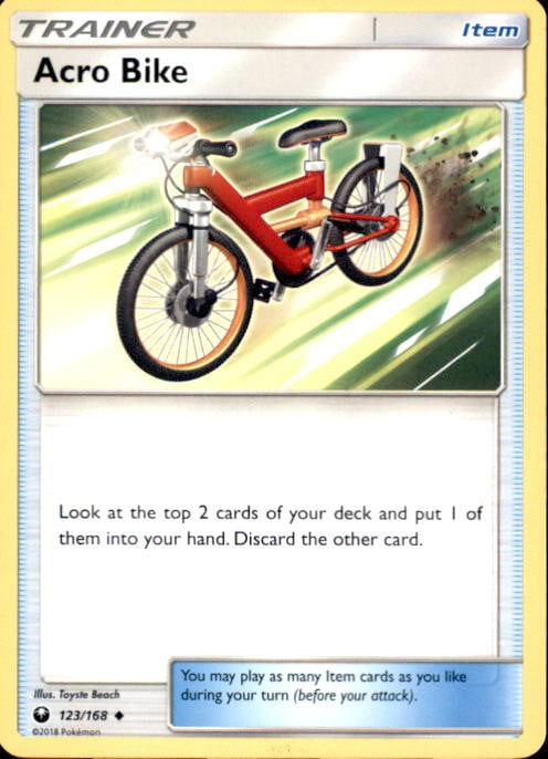3X Acro Bike 123/168 Pokemon Card TCG Celestial Storm NM 