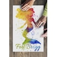 thumbnail image 3 of Fort Bragg, California, Mermaid Silhouette, Rainbow Watercolor (19x27 inches, Premium 500 Piece Jigsaw Puzzle for Adults and Family, Made in USA), 3 of 4