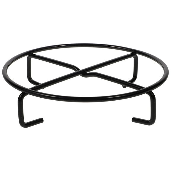 Pretyzoom 1Set Camping Stove Rack Heat Insulation Metal Black for Outdoor Cooking