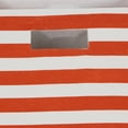thumbnail image 3 of DII Collapsible Hard Sided Large Bin, Stripe, Spice, 13x13x13", 3 of 3