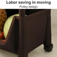 thumbnail image 2 of serony Kitchen Storage Shelf with Wheels Multi-function Movable Cart Laundry Layered Organizer Rack, Coffee, 4 Layer, 2 of 8